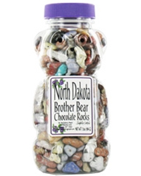 Chocolate Rocks in Bear Jar