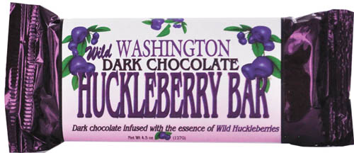 Wild Huckleberry Candy Bars - Dark Chocolate